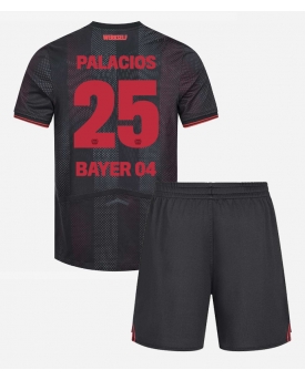 Billige Fotballdrakt Bayer Leverkusen Exequiel Palacios #25 Replika Hjemmedraktsett Barn 2025-26 Kortermet (med bukser)